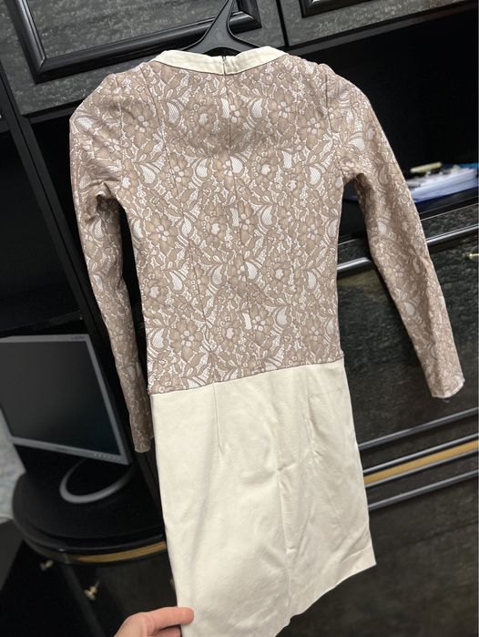 Сукня оригінальна комбінована трикотаж/мереживо