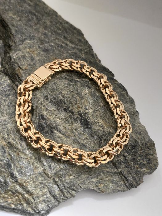 Złota bransoletka splot GALIBARDI 585 Nowa