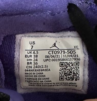 Кросівки Air Jordan Wmns 1 High Zoom Cmft Violet