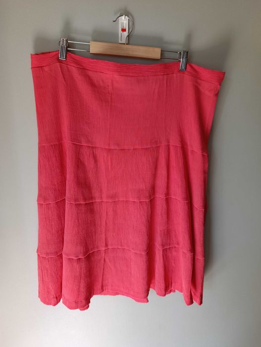 Spódnica koralowa a'la plisowana 57% wiskoza plus size 5XL/6XL/7XL