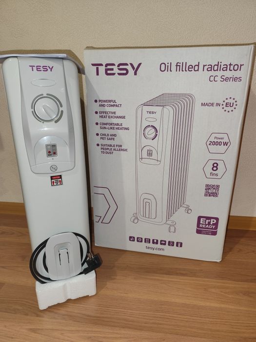 Масляный обогреватель новый Tesy CC 2008 E05 R