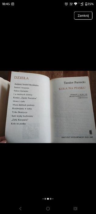 Teodor Parnicki Koła na piasku