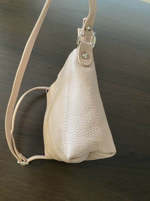 Torebka listonoszka pudrowy róż Toscanio