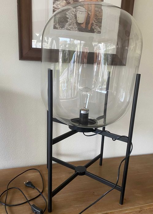 Luminária de vidro elegante