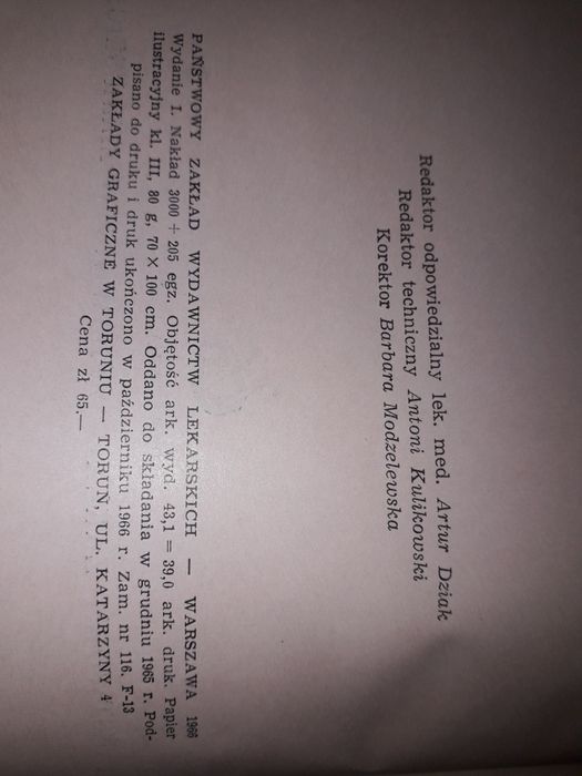 Chirurgia ortopedyczna stare książki medyczne 1966