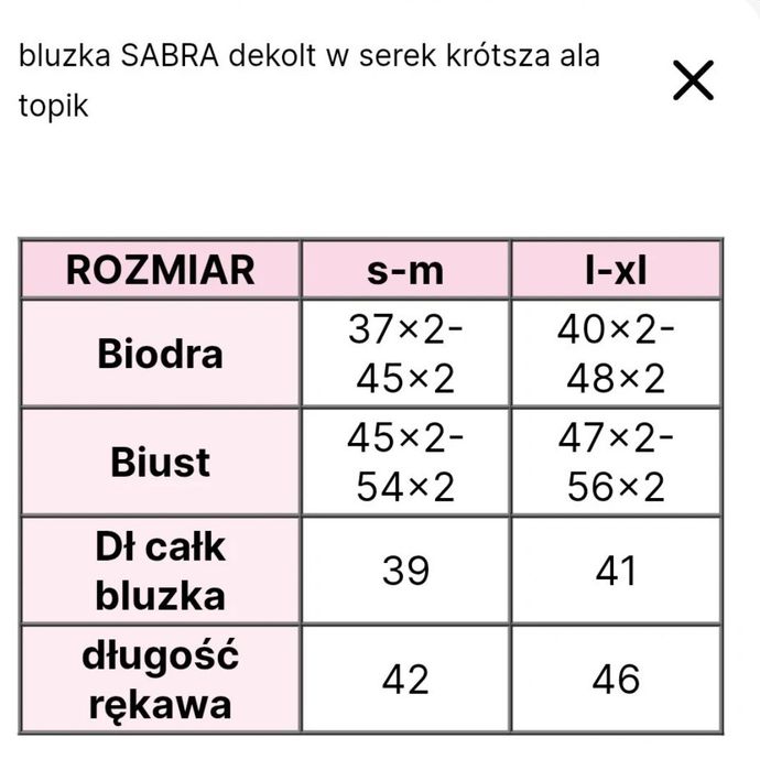 Bluzka -ala topik Sabra L - XL