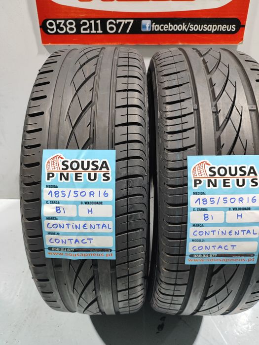 2 pneus semi novos 185-50R16 Continental - Oferta dos Portes
