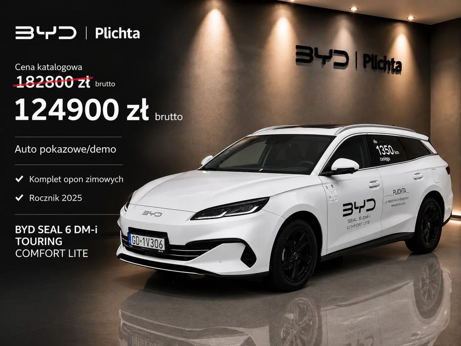 BYD Seal 6 Auto demo, niska cena, bogate wyposażenie, duża bateria, opony zimowe