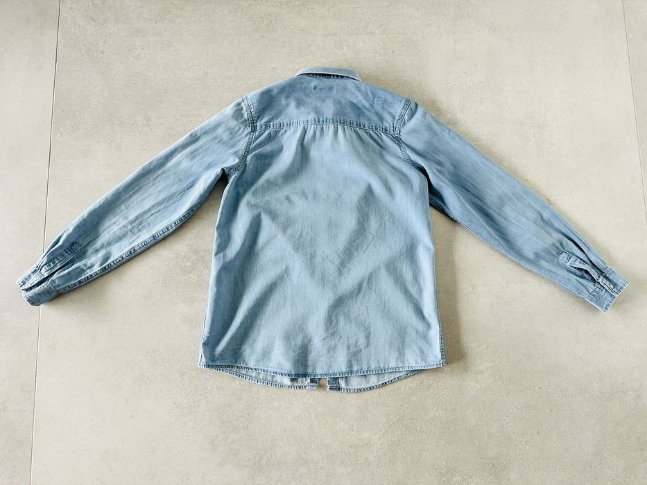 Koszula jeansowa dziewczęca SINSAY niebieska rozmiar 158