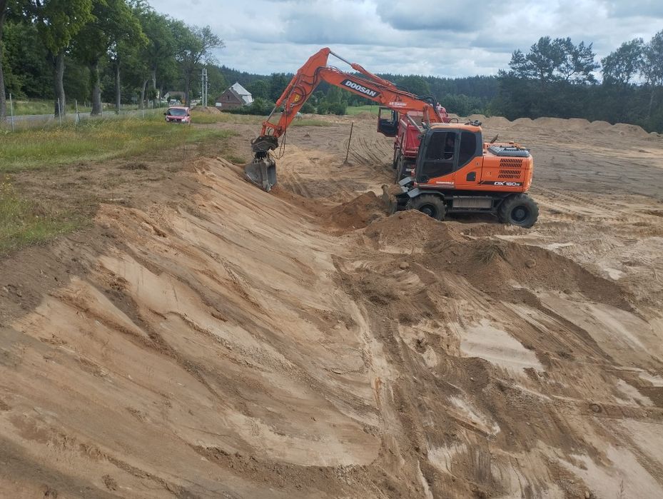 Ziemia ,Wymiany gruntów piach kruszywa wykopy