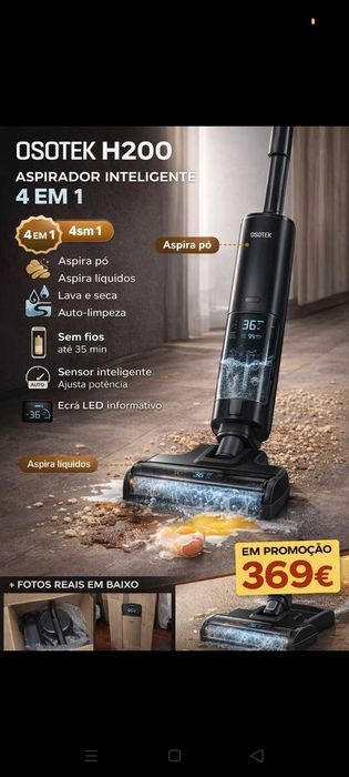 Aspirador 4em1. 369€. Oportunidades