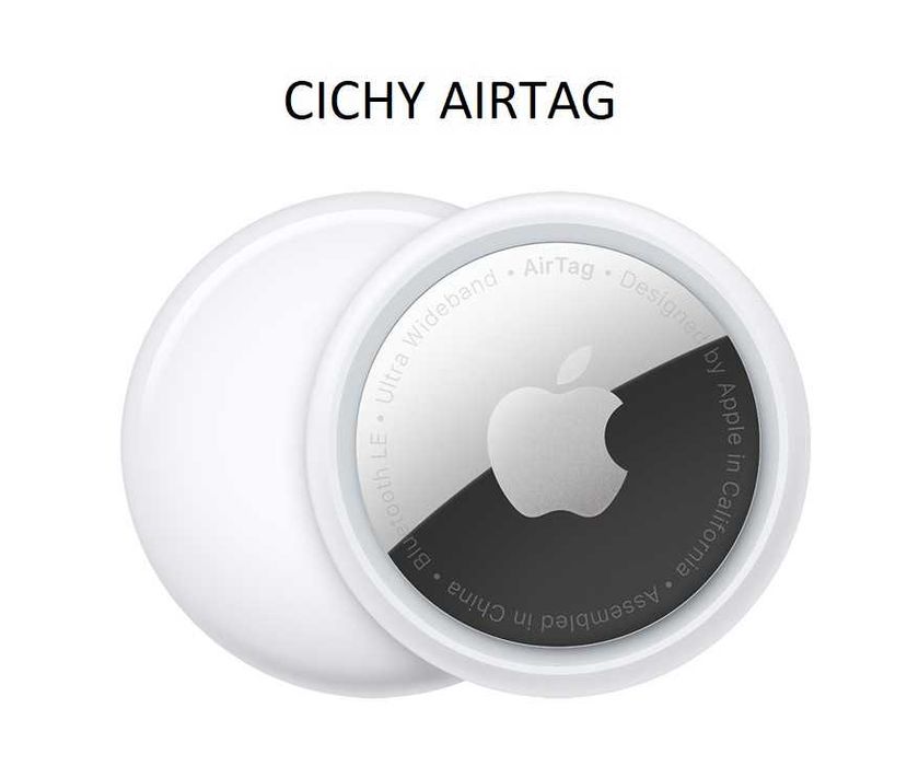 CICHY Airtag apple lokalizator bez głośnika nie pika FAKTURA VAT