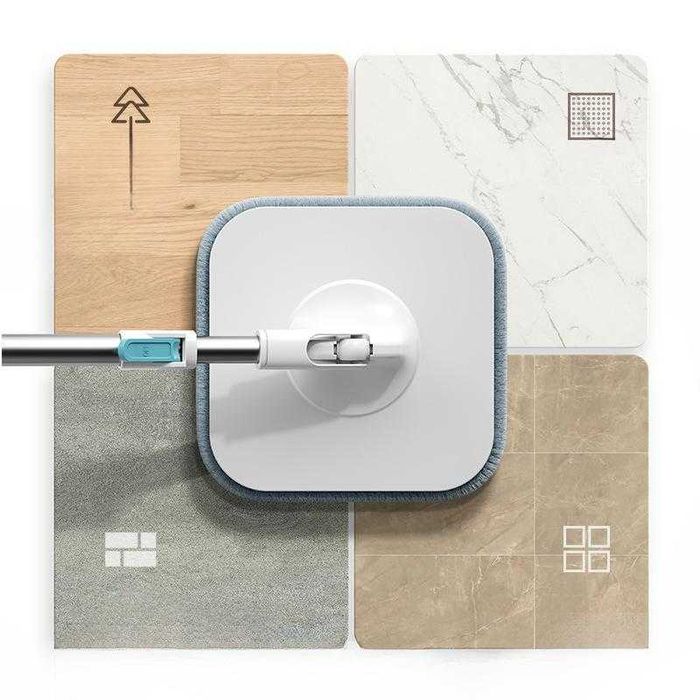 Швабра розумна з розподілом води на чисту/брудну, безконтактний віджим