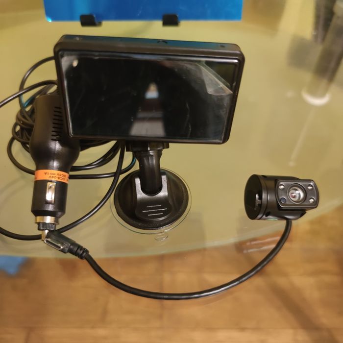 Rejestrator samochodowy, ful HDMI 2 kamery, karta sd youtube