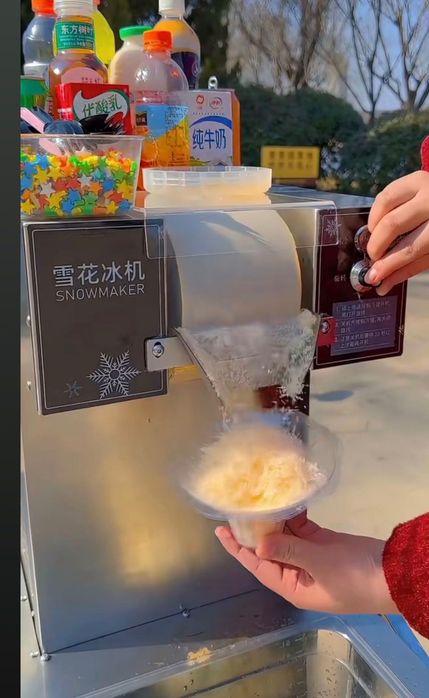 Máquina Profissional de Gelo Floco de Neve / Bingsu