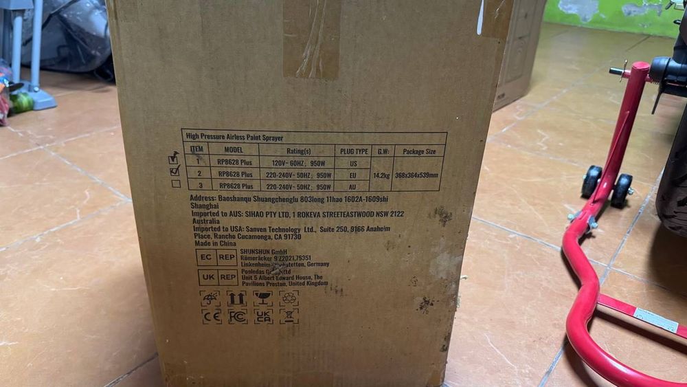 Pulverizador de tinta sem ar VEVOR Stand, 950 W, 3000 PSI