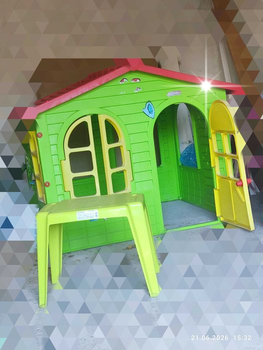 Domek ogrodowy dla dzieci grill i stolik gratis