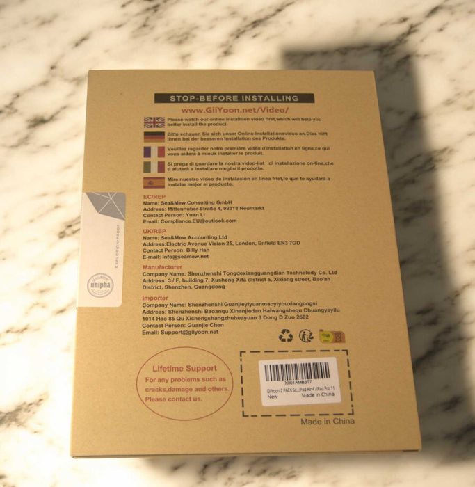 Szkło Hartowane 6 szt Apple iPad Air5/4 10,9 Cala, iPad Pro 11 GiiYoon