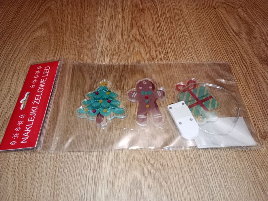 Nowe świąteczne naklejki żelowe LED