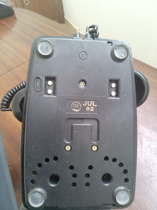 Telefone antigo de coleção Preto. (data - Julho 1972)