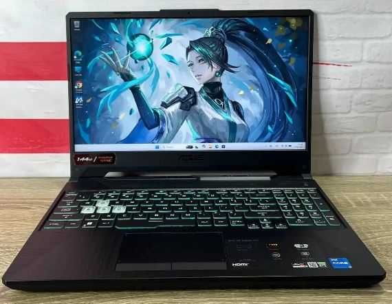 ASUS TUF  i5-11400H/ RTX 3050TI  144 Гц озу 16 ssd 512 батарея 6 часов коробка