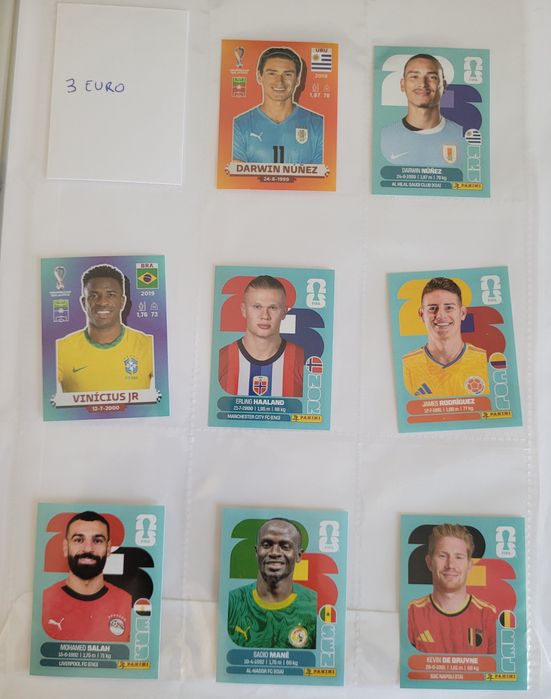 Panini Topps - Cromos Futebol Rookies / Craques / Estrelas (SELECÇÕES)