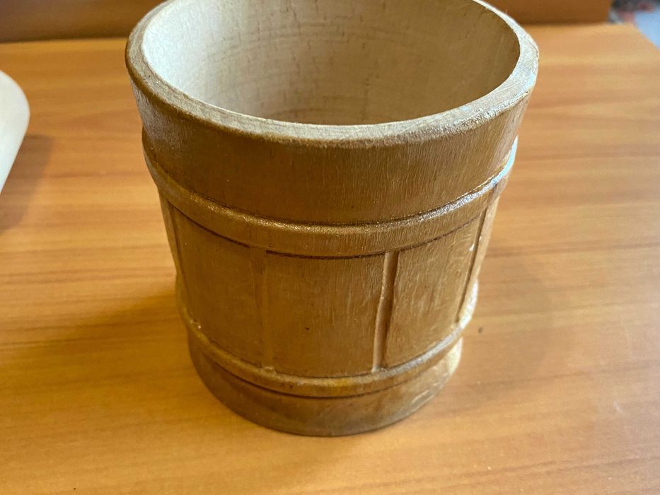 Дерев'яна ступка. Дерево. Нове.