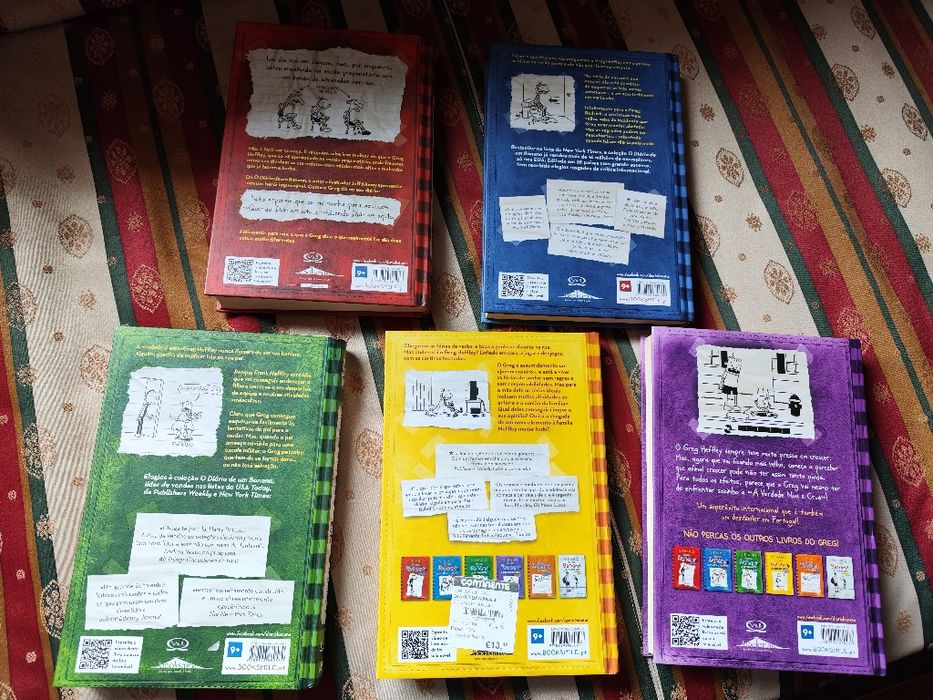 5 Livros "O diário de um banana"