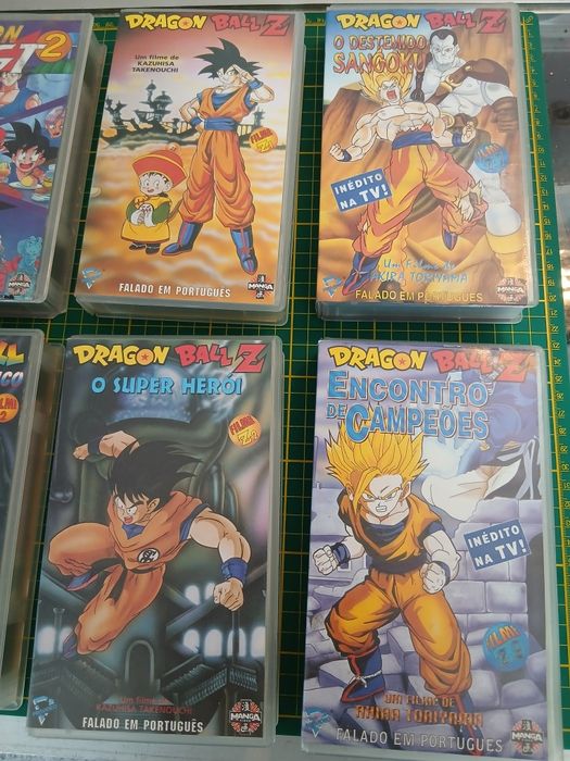 10 cassetes Dragon Ball VHS em Portugués