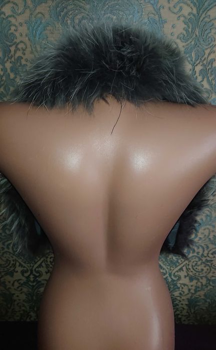 Натуральный мех воротник на капюшон  рукоделие