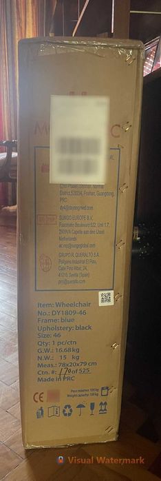 Cadeira de Rodas Mobiclinic Alcázar 46 cm Azul