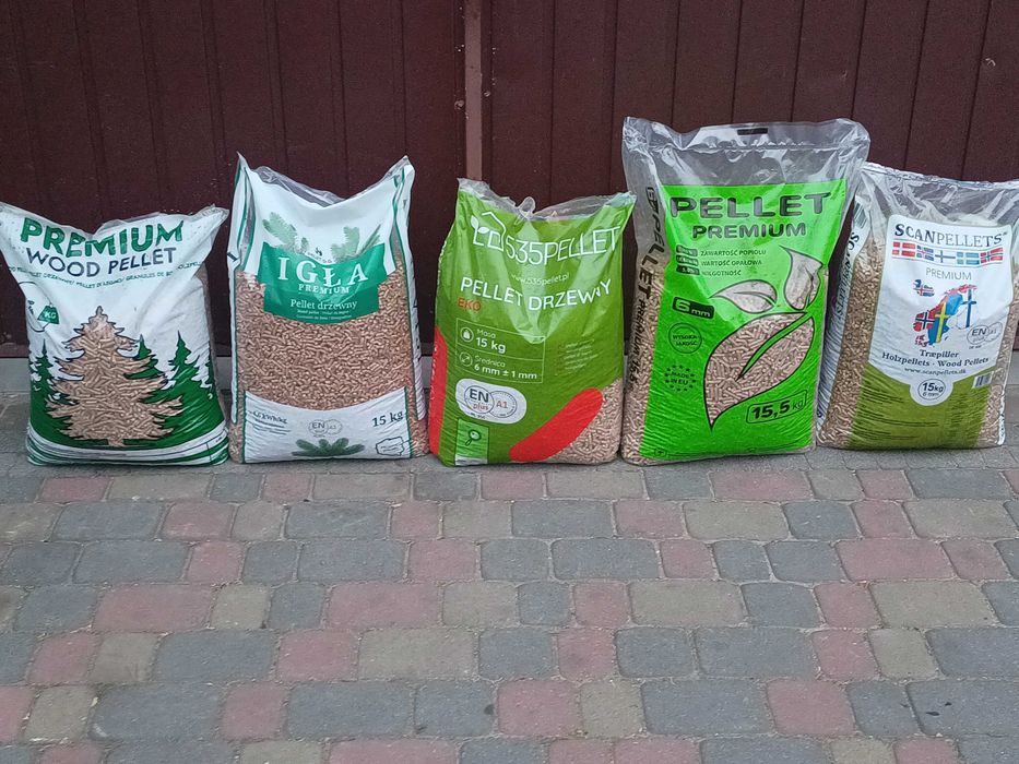 Pellet A1 A2  en 6i8 mm   sosnowy sosna buk  igla