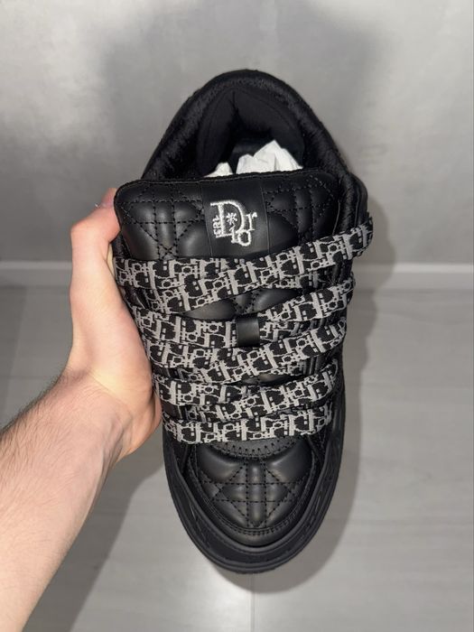 Y*i様 Dior スニーカー ハイレベルノベルティ ДВА КОЛЬОРИ! Dior B9S Skater ERL Black Quilted Cannage Calfskin: 5