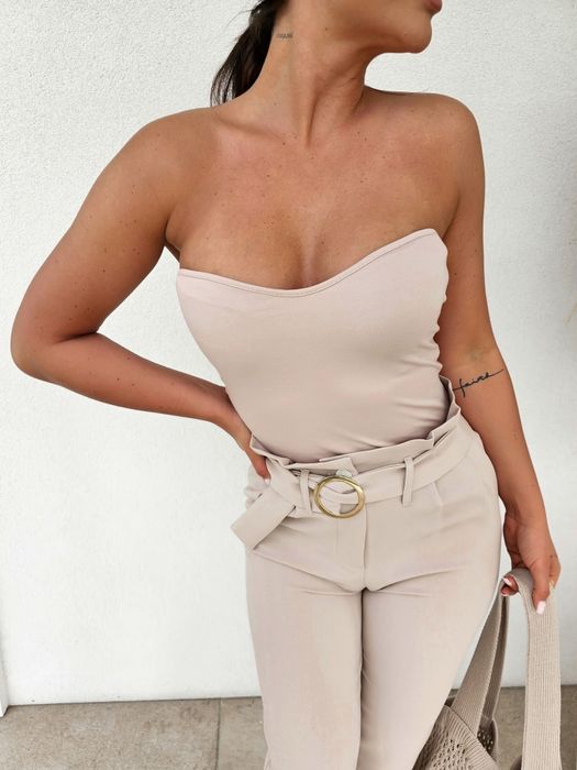 Top By Me CK XS S M L czarny beżowy biały