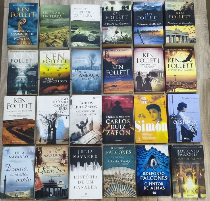 Novas fotos, Stephen King, Yrsa, Follett, Zafón, Nesbo, Lackberg
