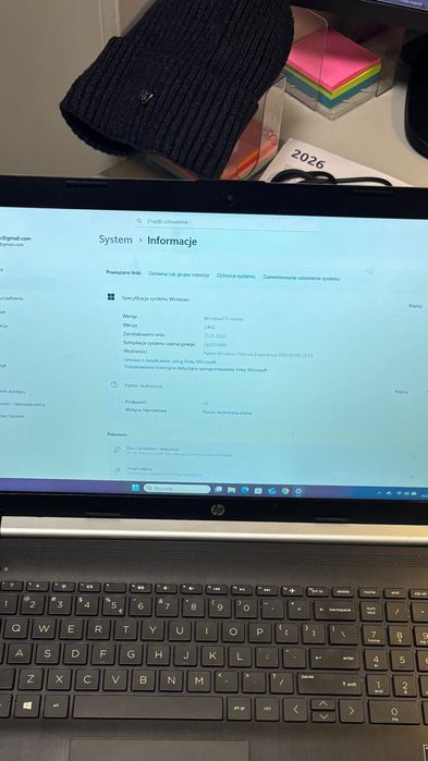 Laptop hp 15 cali Windows 11