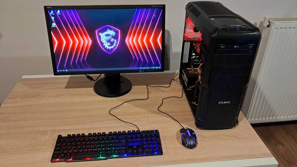 Zestaw Do Gier i5 4x3.7GHz/GTX950-2GB/Ram-16GB/SSD+1TB/Monitor 24'