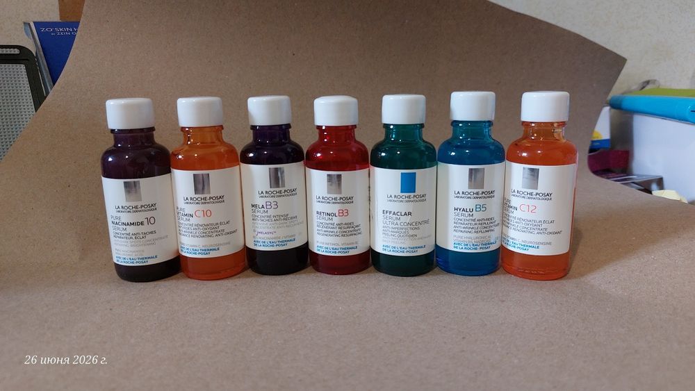 Сироватки La Roche-Posey 2 шт - без піпетки Hyalu, Retinol, Mela, Niacinamide