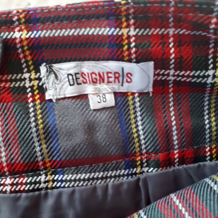 Spódnica w kratkę designers M