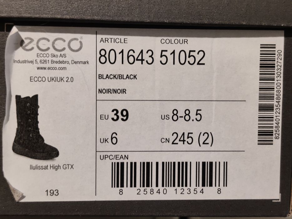 Черевики Ecco 39