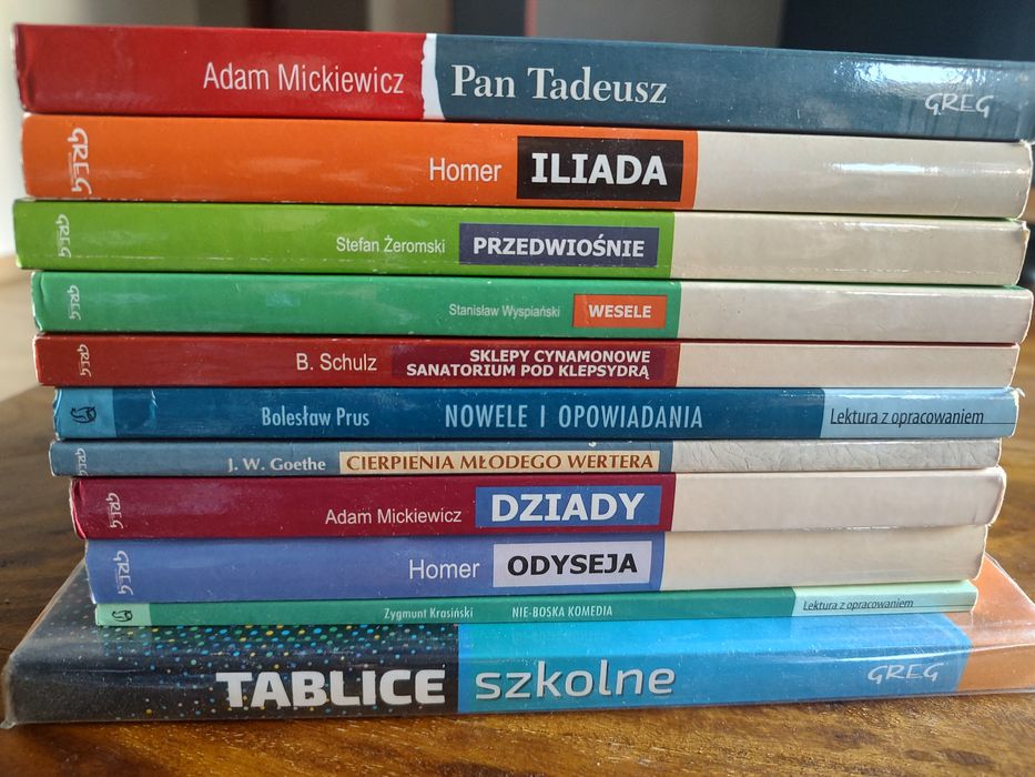 Zestaw lektur szkolnych + gratis