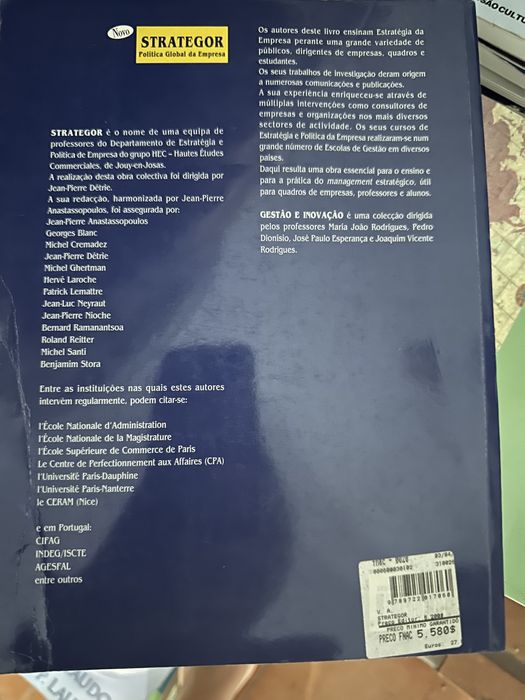 Livro strategor - política global da empresa
