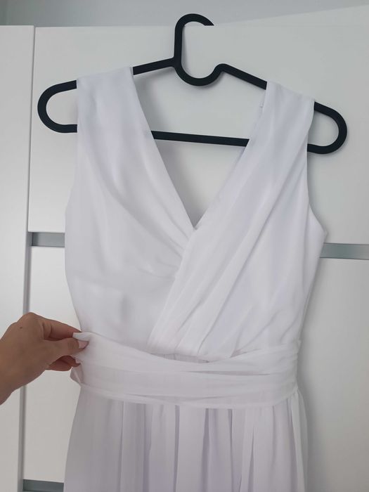 Suknia ślubna biała prosta skromna kulunove Molly r XS / 34