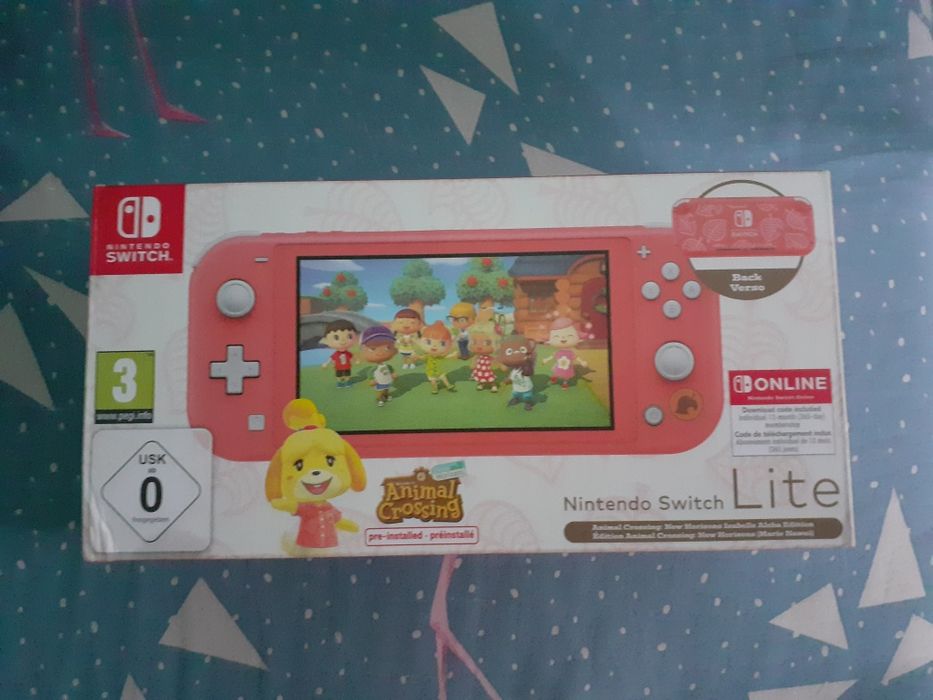 Konsola Nintendo Switch Lite Limitowana Animal Crossing Różowy/Koralowy