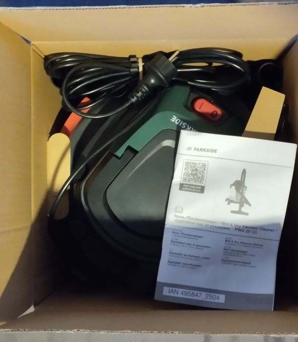 Aspirador Seco húmido Parkside 1300W novo