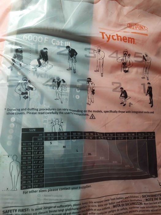 Kombinezon ochronny Tychem 6000 F Orange