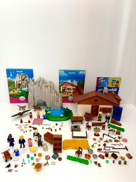 Cztery zestawy playmobil Heidi