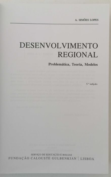 Livro Desenvolvimento Regional