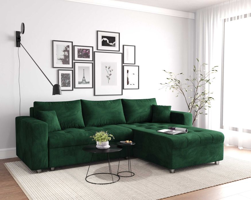 Kanapa narożna MIMOS narożnik Funkcja spania,sprężyny PRODUCENT STYLUX