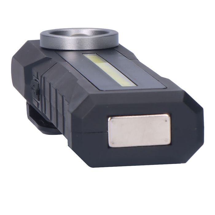 LANTERNA LED COB REDONDA 200lm + COB FRONTAL 200lm + SPOT SUPERIOR 50